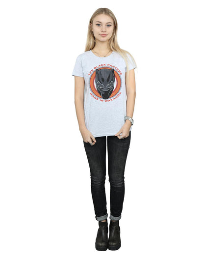 Sports Grey - Lifestyle - Marvel Womens-Ladies Black Panther Made in Wakanda Red Cotton T-Shirt