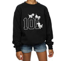 Black - Front - 101 Dalmatians Girls Puppies Cotton Sweatshirt