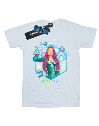 White - Front - DC Comics Mens Aquaman Mera Geometric T-Shirt