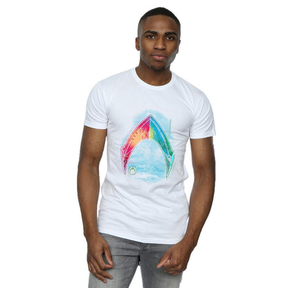 White - Back - DC Comics Mens Aquaman Mera Logo T-Shirt