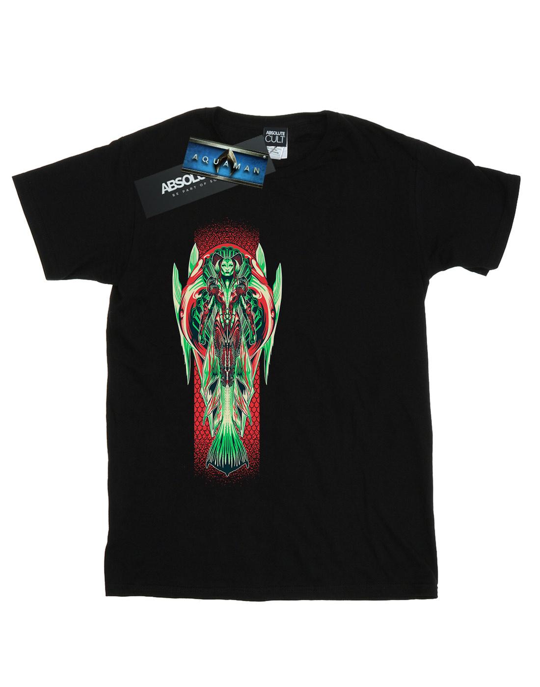 Black - Front - DC Comics Mens Aquaman Queen Atlanna T-Shirt