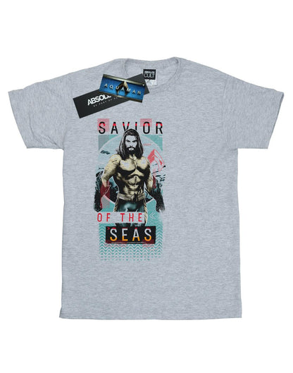 Sports Grey - Front - DC Comics Mens Aquaman Saviour Of The Seas T-Shirt