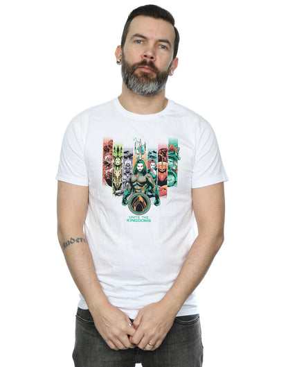 White - Back - DC Comics Mens Aquaman Unite The Kingdoms T-Shirt