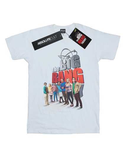 White - Front - The Big Bang Theory Womens-Ladies Big Poster Cotton Boyfriend T-Shirt