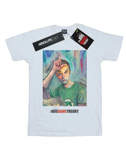 White - Front - The Big Bang Theory Womens-Ladies Sheldon Loser Painting Cotton Boyfriend T-Shirt
