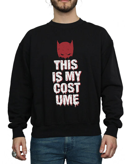 Black - Side - DC Comics Mens Batman This Is My Costume Cotton Sweatshirt