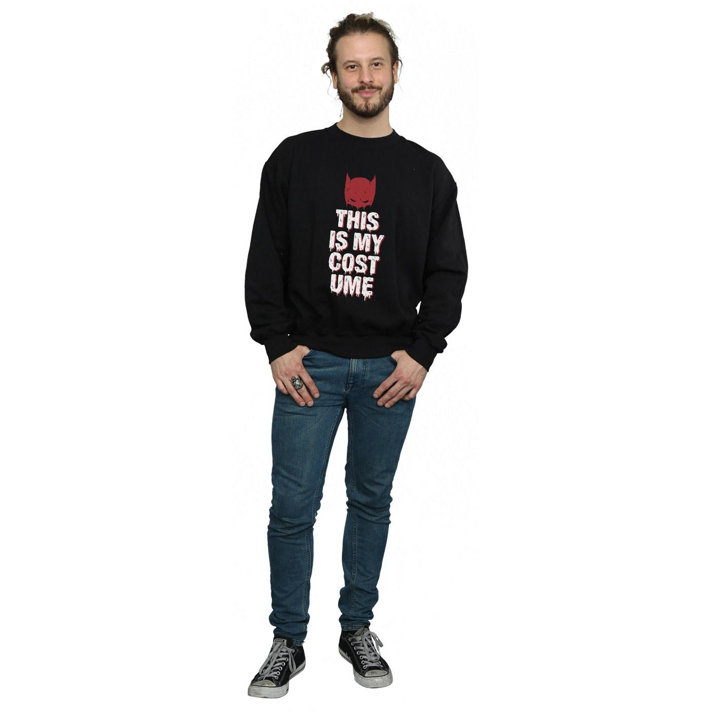 Black - Lifestyle - DC Comics Mens Batman This Is My Costume Cotton Sweatshirt