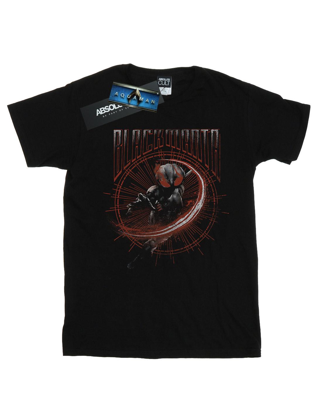 Black - Front - DC Comics Mens Aquaman Black Manta Circle T-Shirt