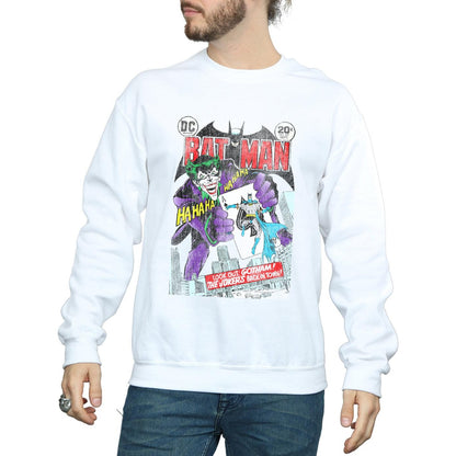 White - Side - DC Comics Mens Batman Joker Playing Card Cover Cotton Sweatshirt