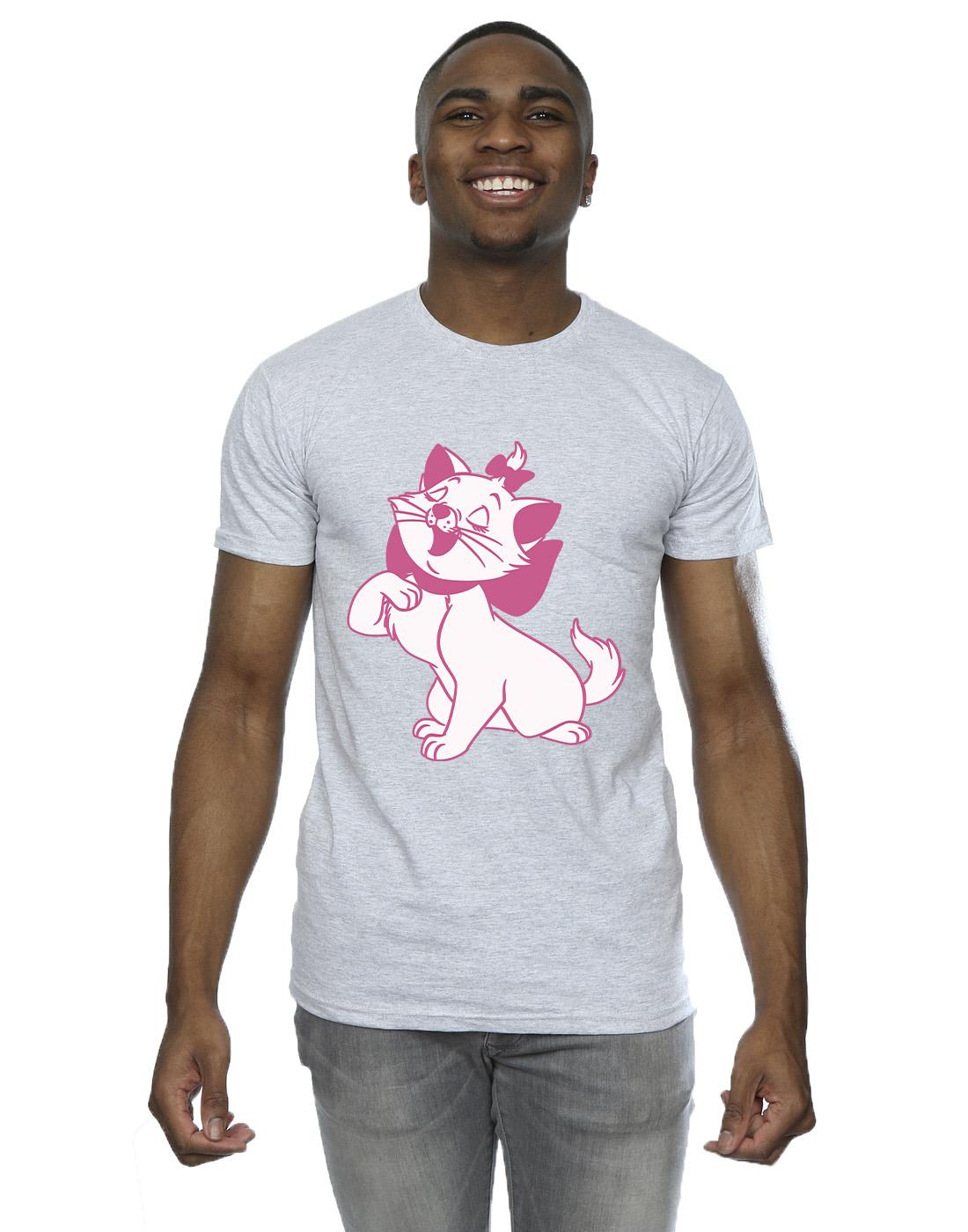 Sports Grey - Back - Disney Mens The Aristocats Marie T-Shirt