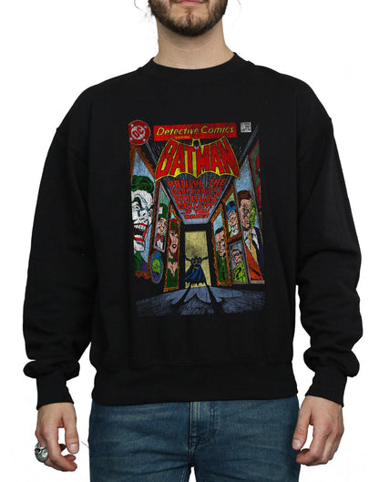 Black - Side - DC Comics Mens Batman Rogues Gallery Cover Cotton Sweatshirt