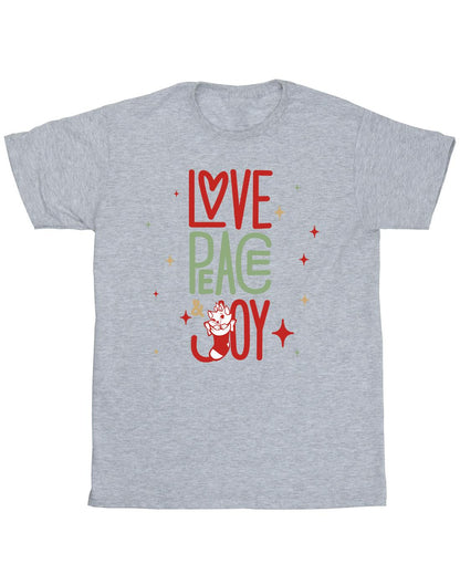 Sports Grey - Front - Disney Mens The Aristocats Marie Love Peace Joy T-Shirt