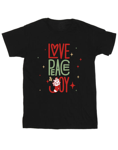 Black - Front - Disney Mens The Aristocats Marie Love Peace Joy T-Shirt