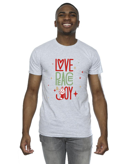 Sports Grey - Back - Disney Mens The Aristocats Marie Love Peace Joy T-Shirt