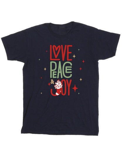 Navy Blue - Front - Disney Mens The Aristocats Marie Love Peace Joy T-Shirt