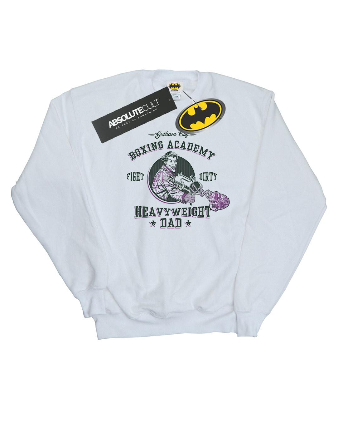 White - Front - DC Comics Mens Batman Heavyweight Dad Cotton Sweatshirt