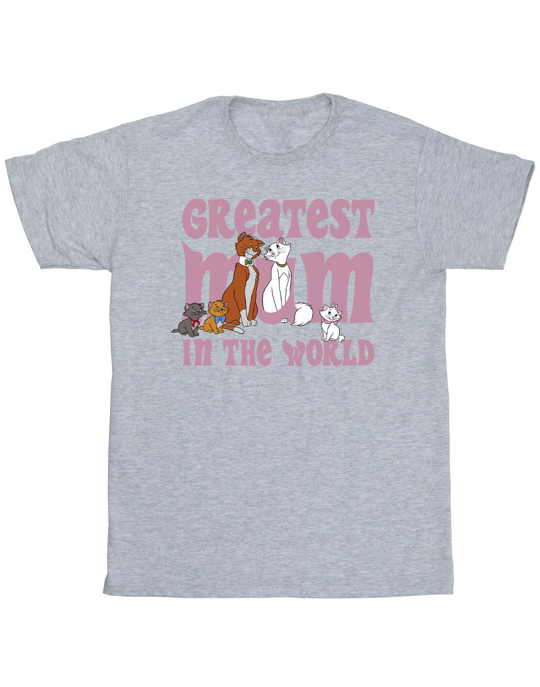 Sports Grey - Front - Disney Mens The Aristocats Greatest Mum T-Shirt