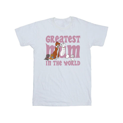 White - Front - Disney Mens The Aristocats Greatest Mum T-Shirt