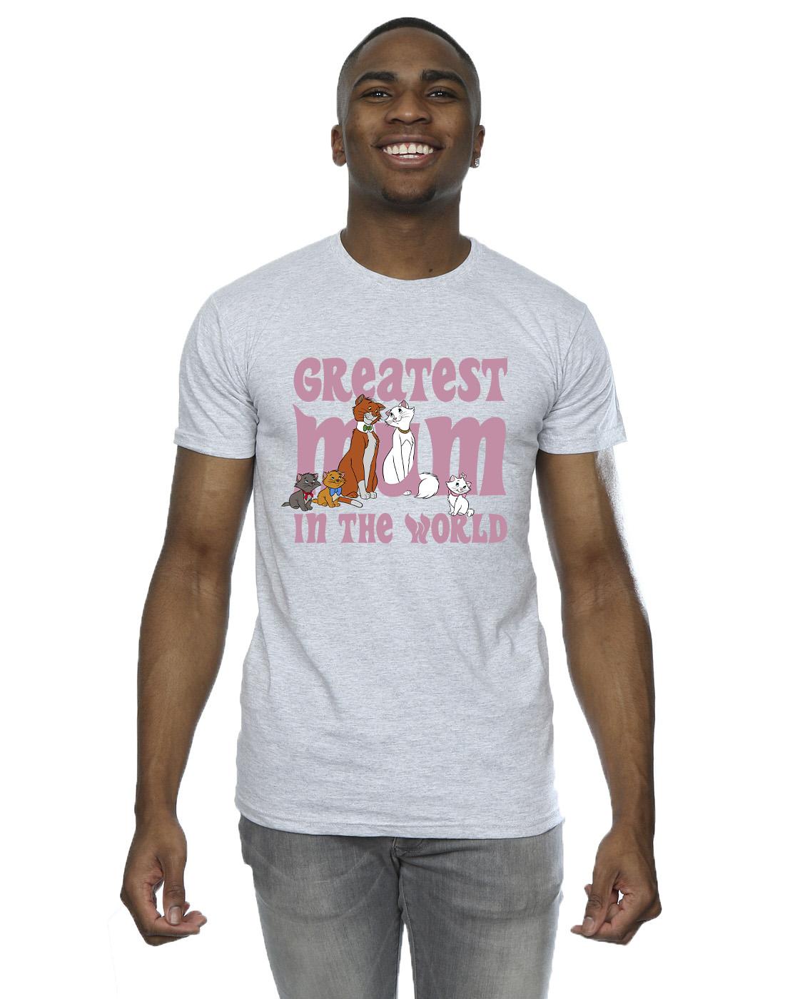 Sports Grey - Back - Disney Mens The Aristocats Greatest Mum T-Shirt