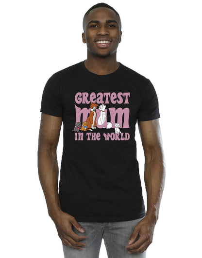 Black - Back - Disney Mens The Aristocats Greatest Mum T-Shirt