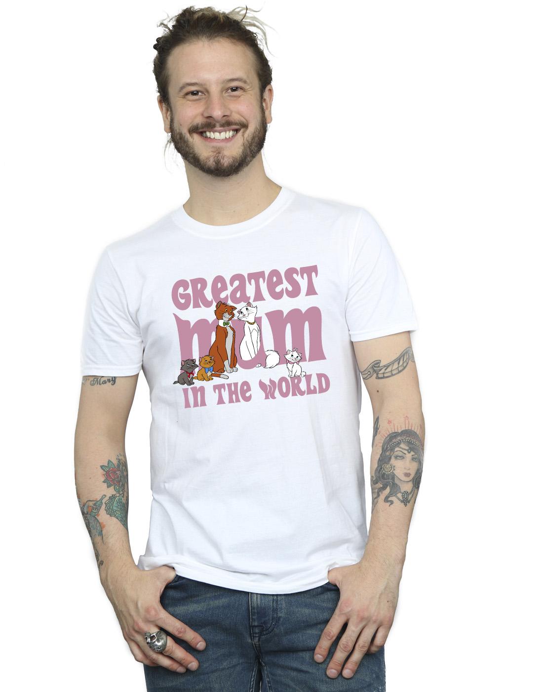 White - Back - Disney Mens The Aristocats Greatest Mum T-Shirt