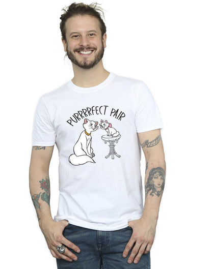 White - Back - Disney Mens The Aristocats Purrfect Pair T-Shirt