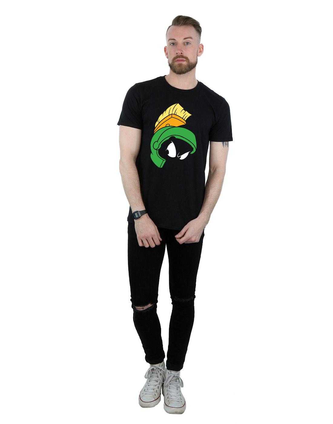 Black - Lifestyle - Looney Tunes Mens Marvin The Martian Cotton T-Shirt