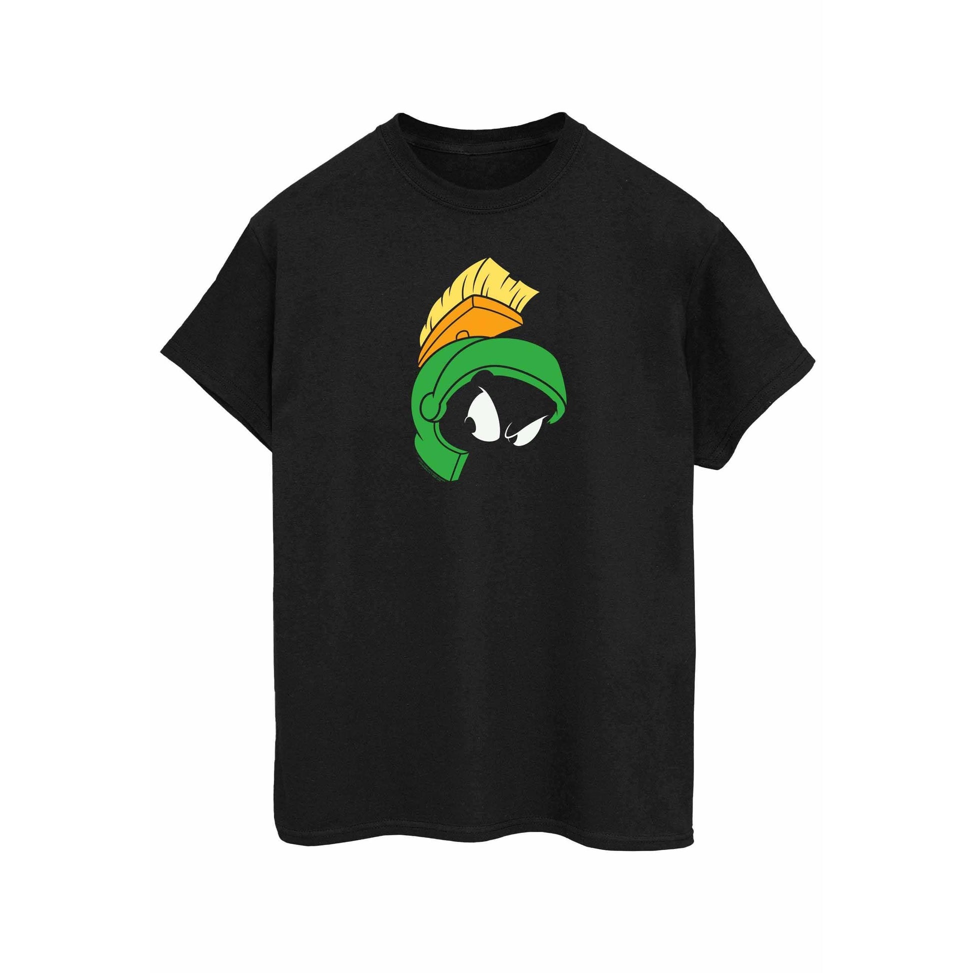 Black - Front - Looney Tunes Mens Marvin The Martian Cotton T-Shirt