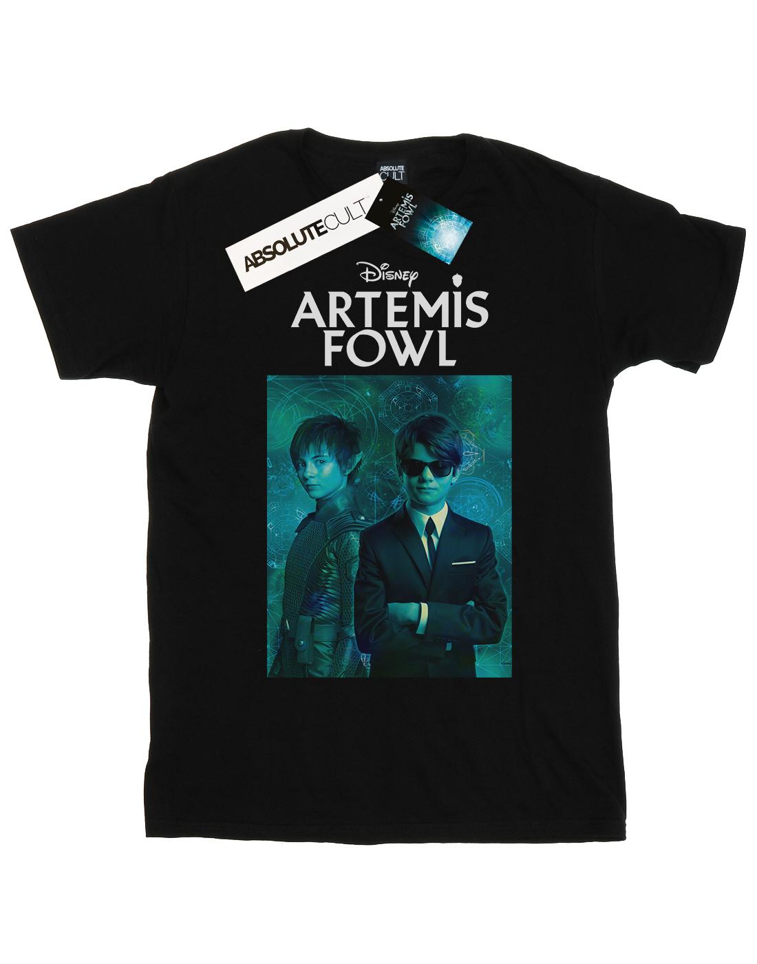 Black - Front - Disney Mens Artemis Fowl Holly Photo T-Shirt