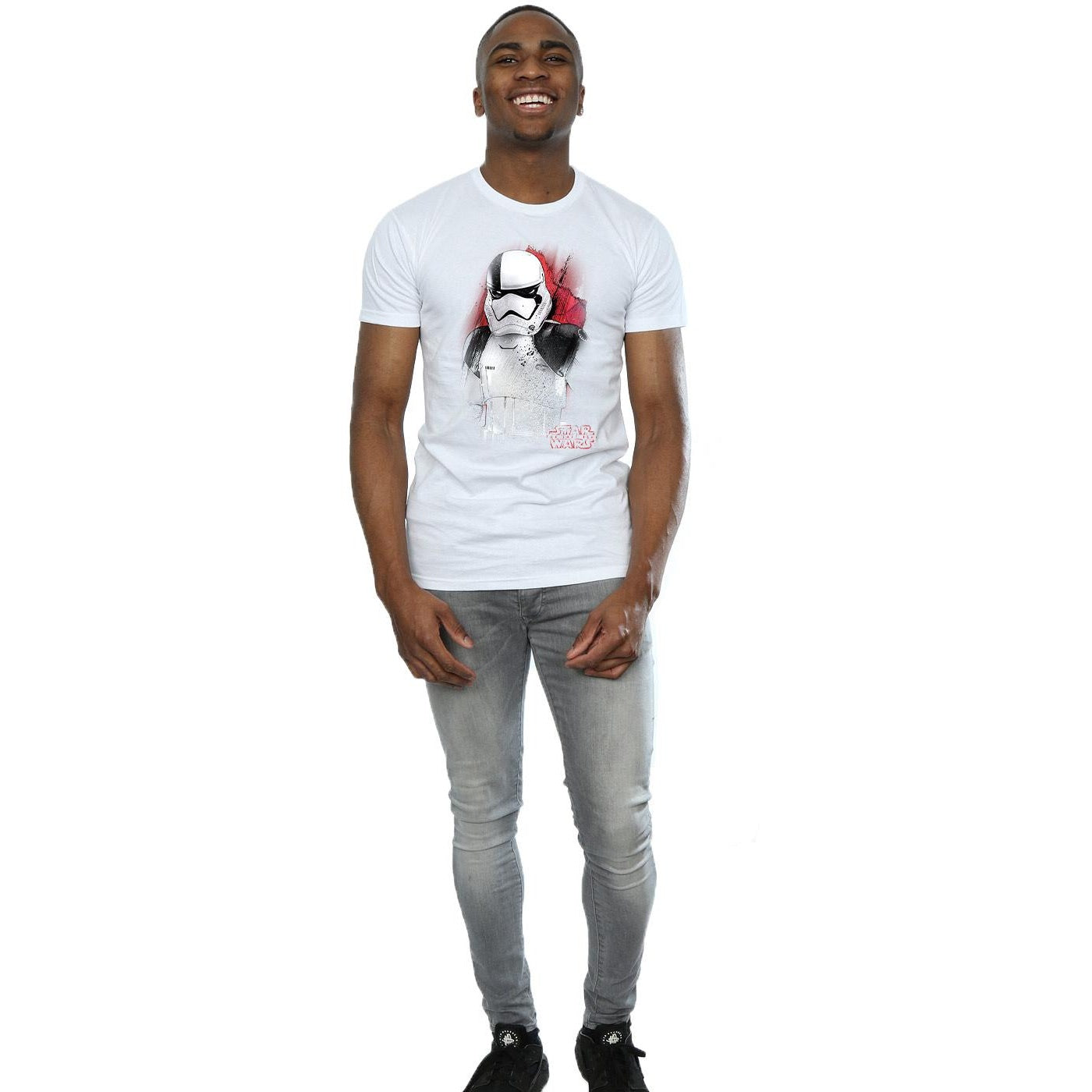 White - Lifestyle - Star Wars: The Last Jedi Mens Stormtrooper Brushed Cotton T-Shirt