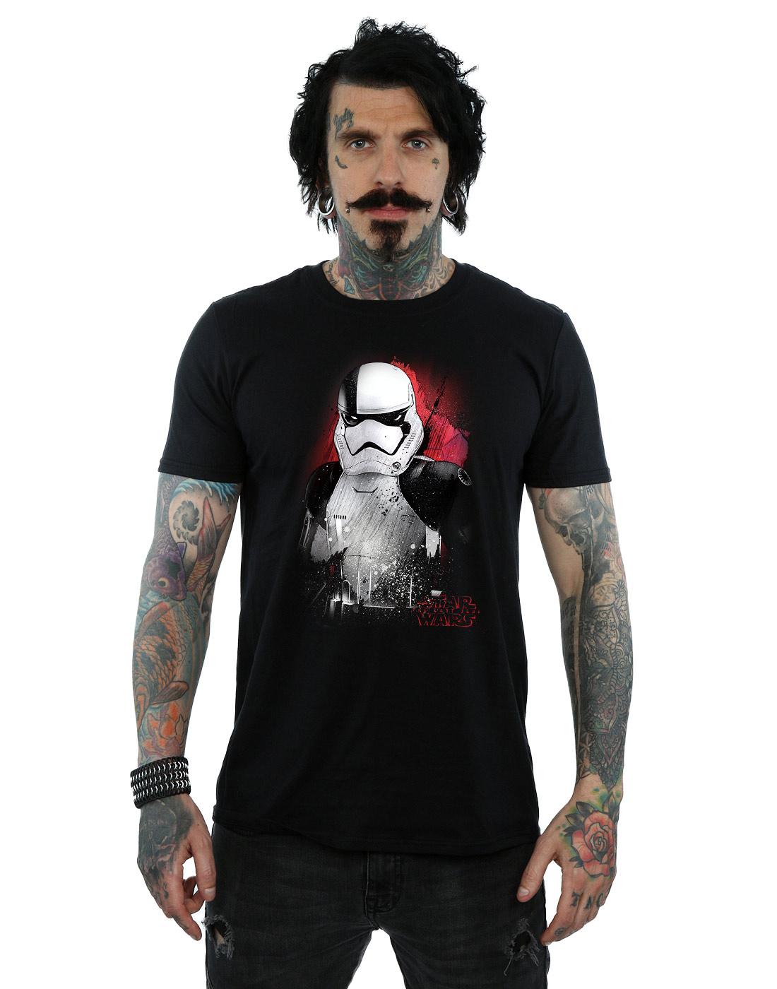 Black - Lifestyle - Star Wars: The Last Jedi Mens Stormtrooper Brushed Cotton T-Shirt