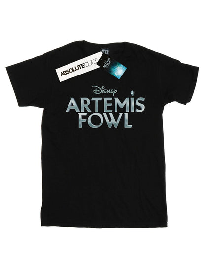 Black - Front - Disney Mens Artemis Fowl Movie Logo T-Shirt