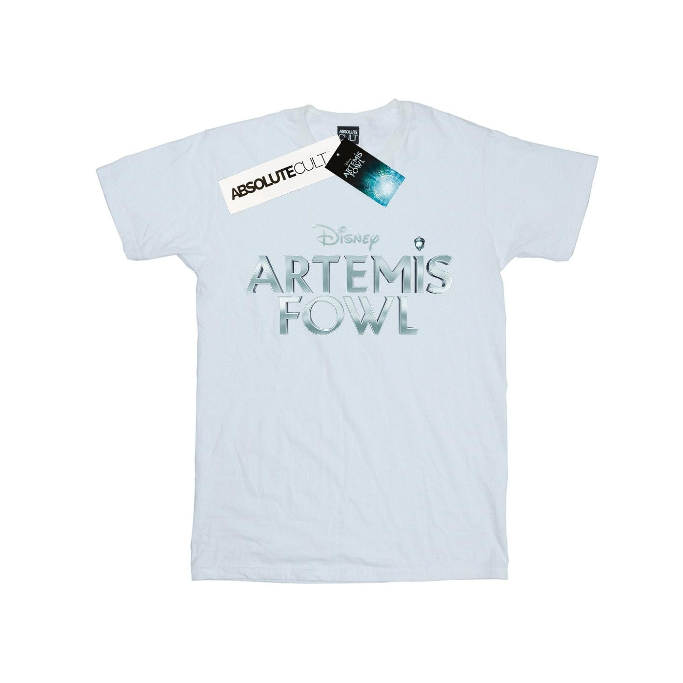 White - Front - Disney Mens Artemis Fowl Movie Logo T-Shirt