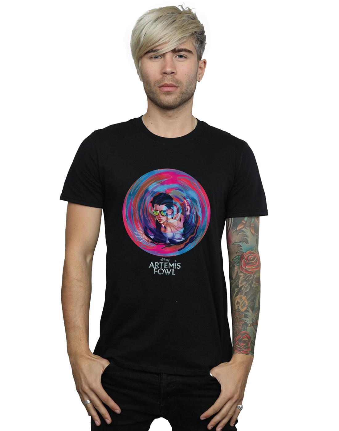 Black - Back - Disney Mens Artemis Fowl Portal T-Shirt