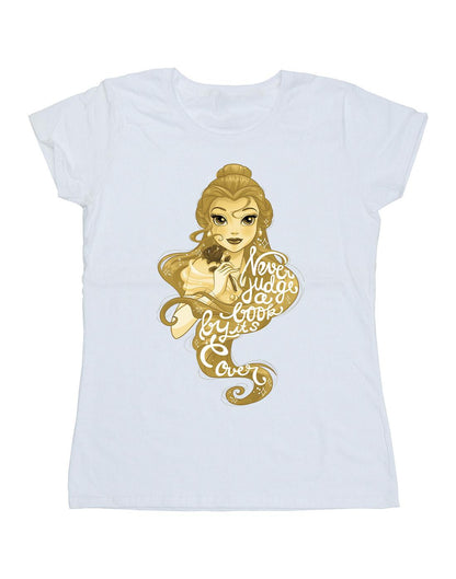 White - Front - Disney Womens-Ladies Beauty And The Beast Never Judge Cotton T-Shirt