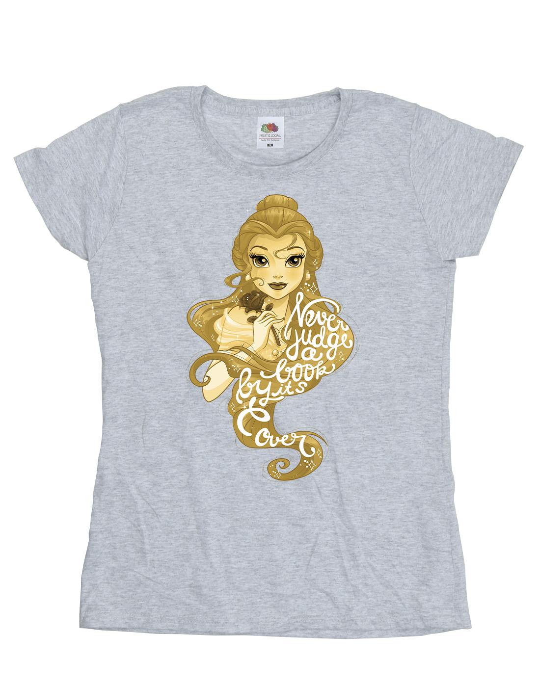 Sports Grey - Front - Disney Womens-Ladies Beauty And The Beast Never Judge Cotton T-Shirt