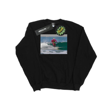 Black - Front - DC Comics Mens Batman TV Series Joker Surfing Cotton Sweatshirt
