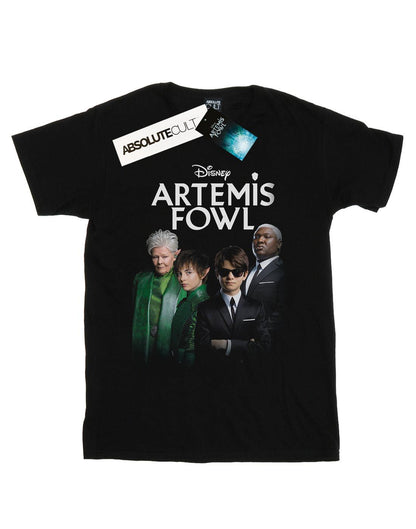 Black - Front - Disney Mens Artemis Fowl Group Photo T-Shirt