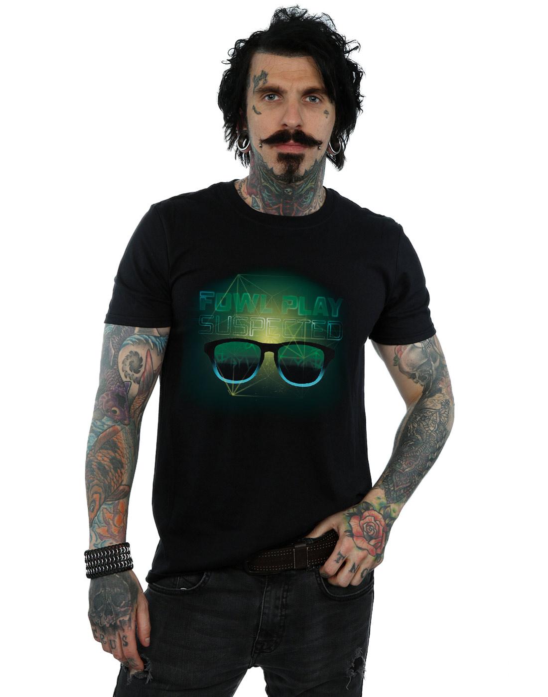 Black - Back - Disney Mens Artemis Fowl Fowl Play Suspected T-Shirt