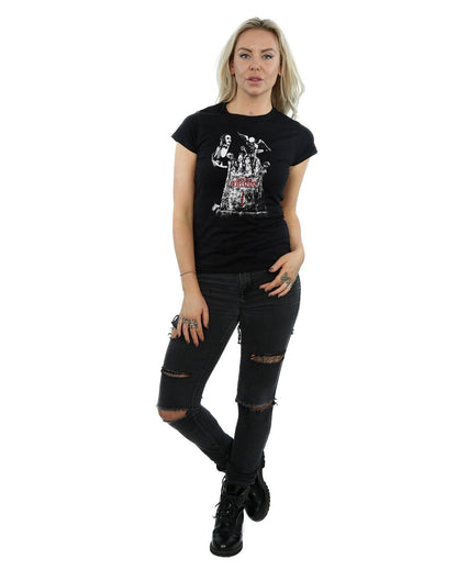 Black - Lifestyle - Beetlejuice Womens-Ladies Graveyard Pose Cotton T-Shirt