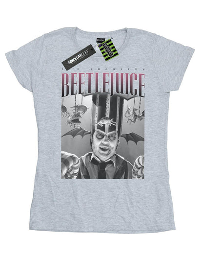 Sports Grey - Front - Beetlejuice Womens-Ladies Circus Homage Cotton T-Shirt