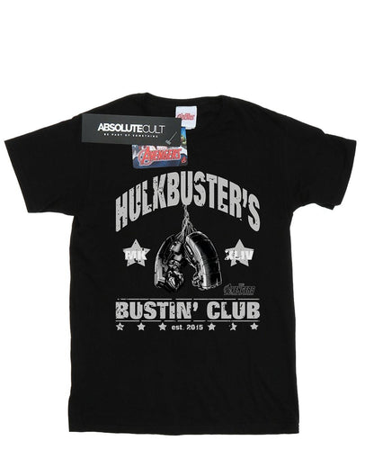 Black - Front - Marvel Mens Iron Man Hulkbuster´s Bustin´ Club T-Shirt