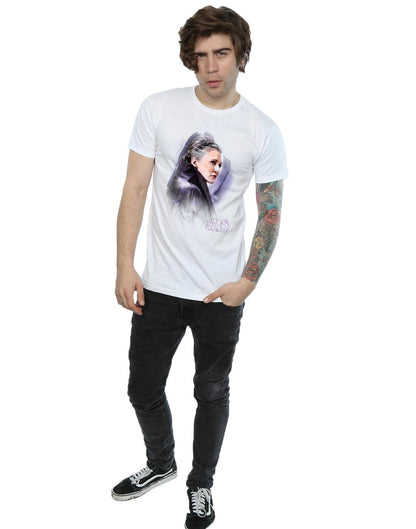 White - Close up - Star Wars: The Last Jedi Mens Princess Leia Brushed Cotton T-Shirt