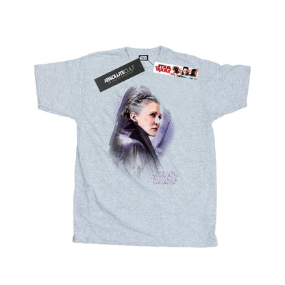 Sports Grey - Front - Star Wars: The Last Jedi Mens Princess Leia Brushed Cotton T-Shirt