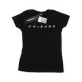 Black - Front - Friends Womens-Ladies Logo Cotton T-Shirt