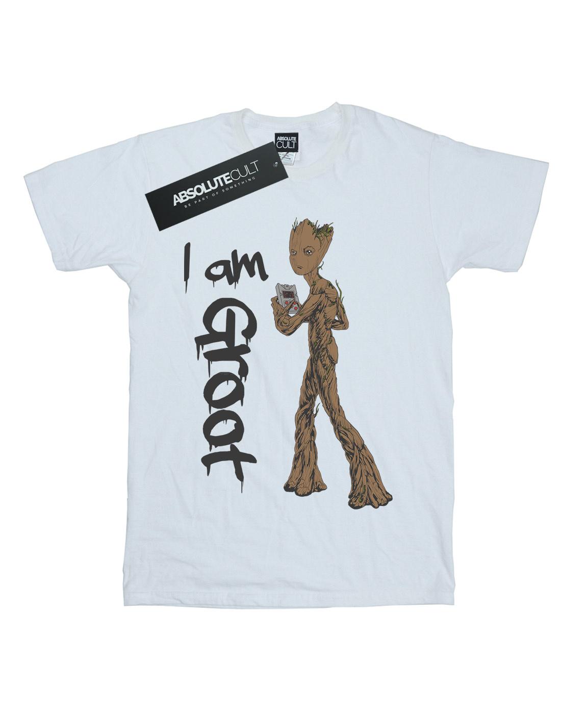 White - Front - Marvel Mens Avengers Infinity War Graffiti Groot T-Shirt
