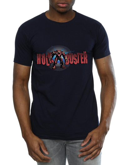 Navy Blue - Side - Marvel Mens Avengers Infinity War Hulkbuster 2.0 T-Shirt