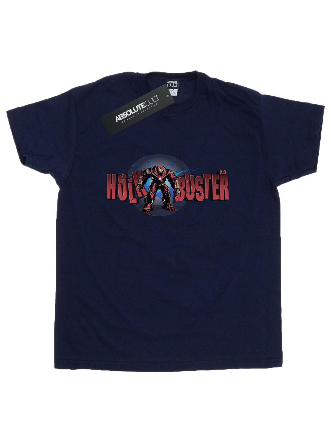 Navy Blue - Front - Marvel Mens Avengers Infinity War Hulkbuster 2.0 T-Shirt