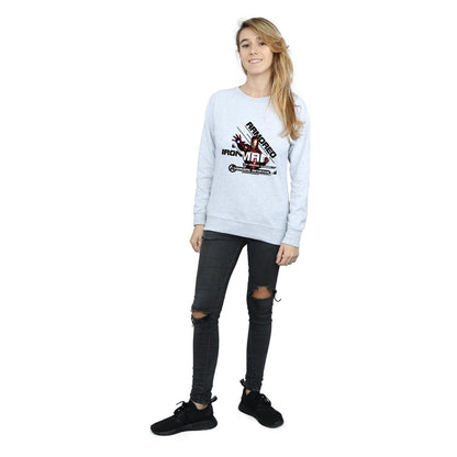 Heather Grey - Lifestyle - Marvel Womens-Ladies Iron Man Armored Avenger Sweatshirt