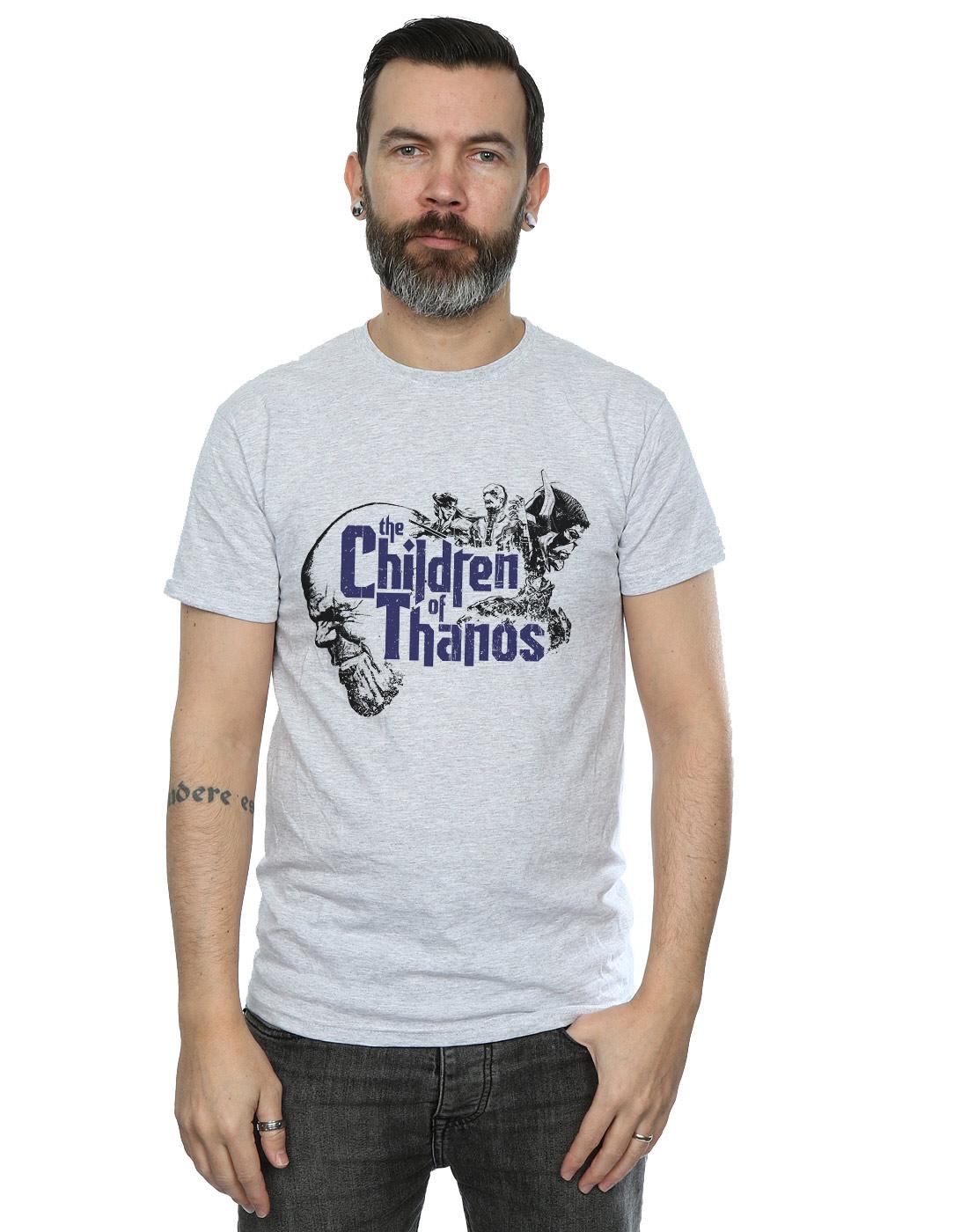 Sports Grey - Back - Marvel Mens Avengers Infinity War Children Of Thanos T-Shirt